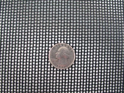 VINYL COATED mesh 60'' x by the yard outdoor rated White, Black, Red, Green, Blue