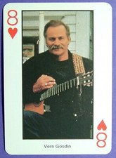 1 x playing card Country Music * Vern Gosdin * 8 of Hearts