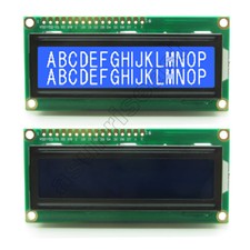 1602 16x2 Character LCD Display Module Blue Backlight HD44780 for Arduino 5V