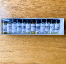 Top Fragrances 12 Perfume Body Oil (Duplication) sample set - 1/8 oz each bottle