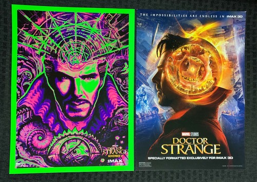 2016 DOCTOR STRANGE 9.5x13" Movie Poster VF 8.0 Benedict Cumberbatch Style A & C