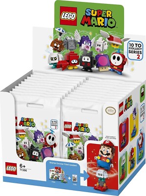 LEGO SUPER MARIO CHARACTER PACK SERIES 2 20 PACKS BOX 71386 New