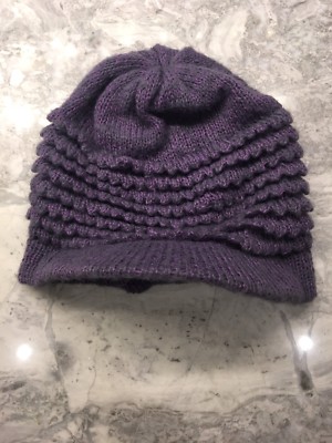 New Purple Farida Collection Womens Hat Rim Cap