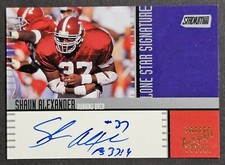 2000 Topps Stadium Club Lone Star Signature Shaun Alexander Rookie Autograph RC