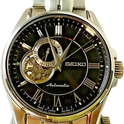 Auth Seiko Presage SARY053 Open Heart Automatic Mens Watch Used w 