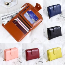Women's Small Bifold Wallet with Zipper Coin Pocket Mini Purse Compact Zipper US
