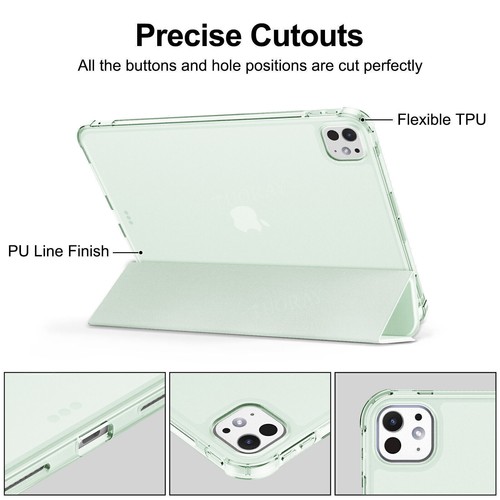 Case for iPad 7/8/9th 10.2 Air 4 5 6 Pro 11'' 13'' 2024 Smart Leather Flip Cover - Picture 72 of 87