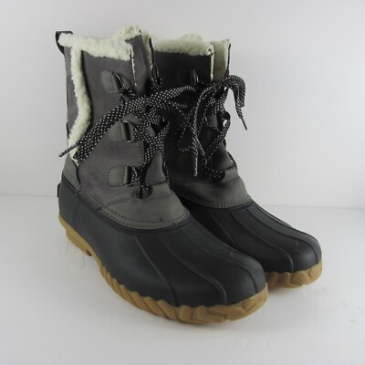 grey womens duck boots