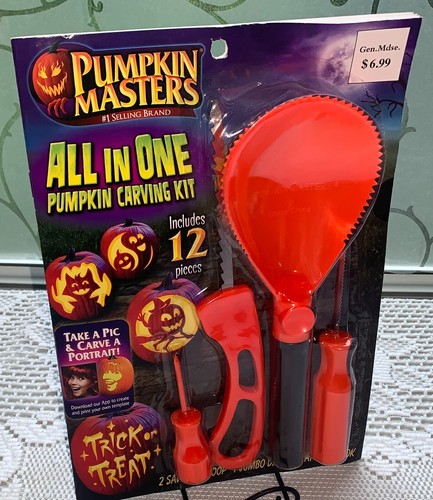 Kit intaglio zucca di Halloween Pumpkin Masters all in one 12 pezzi 8 modelli - Foto 4 di 6