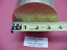 4" C360 BRASS ROUND ROD 3-1/2" long Solid H02 Lathe Bar Stock Half Hard 4.00" OD