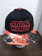 Star Wars Baseball Cap Darth Vader and Storm Trooper Black Red one size Youth