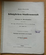 Jahresbericht Königliche Studienanstalt Erla...