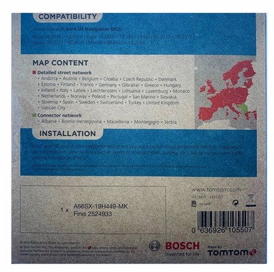 Ford Navigationssoftware 2524933 MCA 2021 Navigation TomTom Sd  