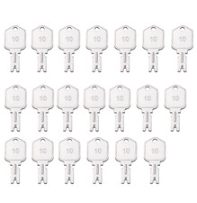 20PCS 166 Forklift Key Hyster Heavy Equipment Keys for Clark Yale Hyster Komatsu