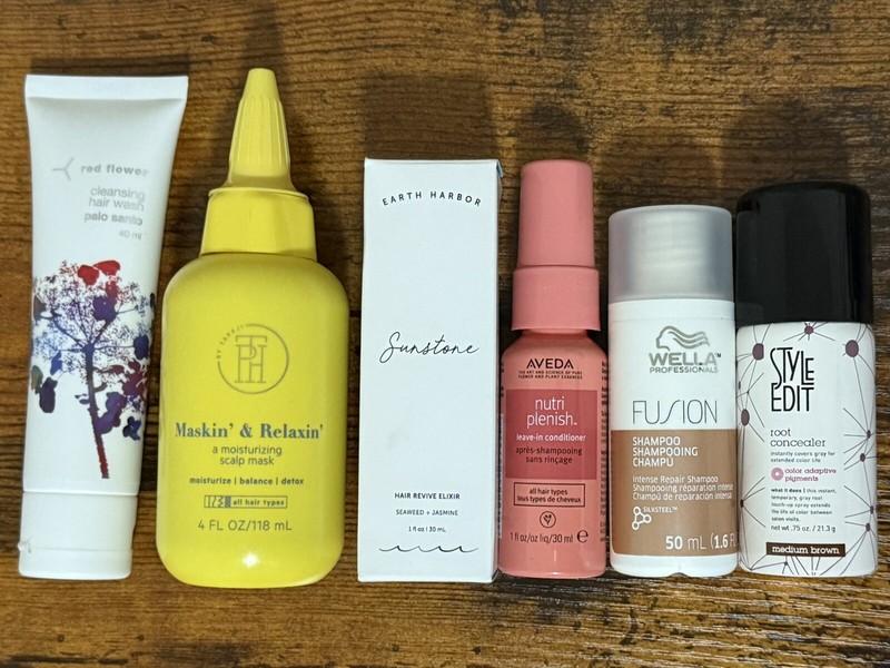 Hair Care LOT Aveda Nutriplenish Wella FUSION Shampoo EARTH HARBOR Elixir TPH