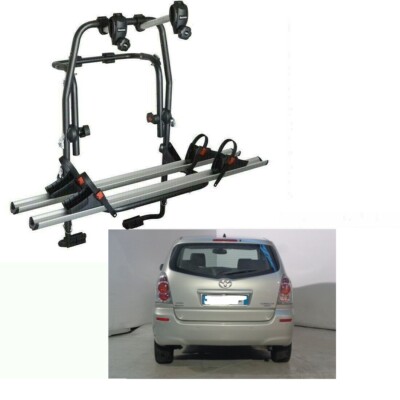 FAHRRADTRÄGER HINTEN STAND UP 2 SCHIENEN TOYOTA COROLLA VERSO BJ 2000 FÜR 2 FAHRRÄDER