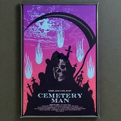 CEMETERY MAN Movie Magnet, Button, Wholesale, Lot, DVD, VHS, HORROR MOVIE