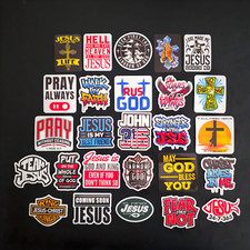 God Lord Jesus Christ Vinyl Stickers Cross Christian Bible Religion Faith Verses
