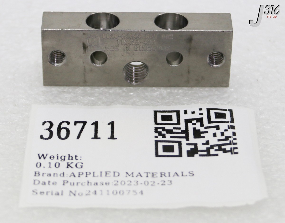 のん 36711 APPLIED MATERIALS SPACER GGFP LID CROSS BAR 300MM LPCVD 0020