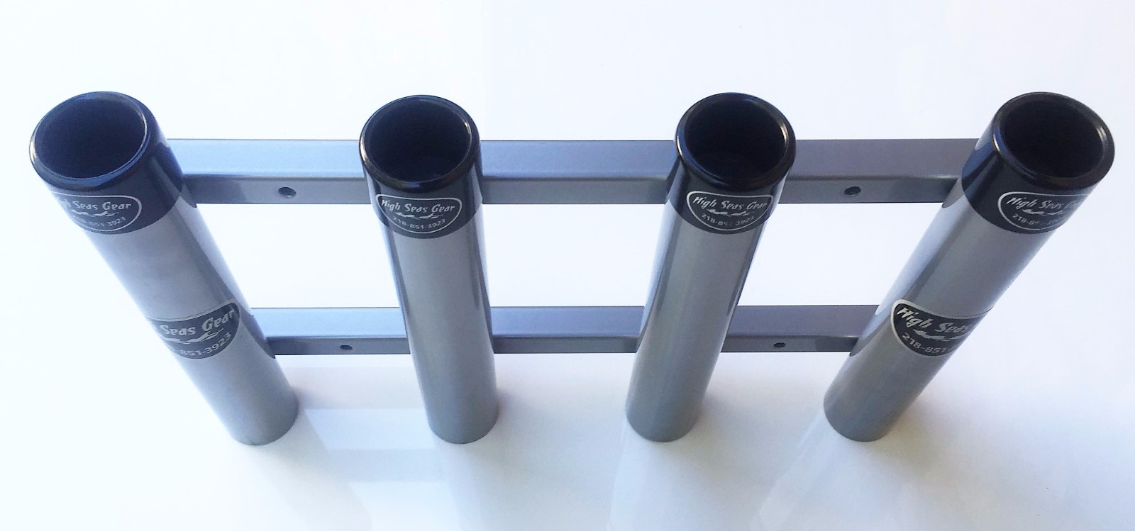 Aluminum Rod Storage Holder 4 with Protective End Caps. Fishing Rod