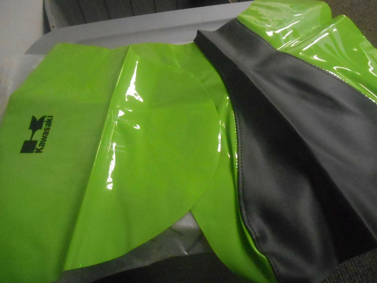 NOS Kawasaki Green & Black Seat Cover 2004 ZX6 K53001-161 | eBay