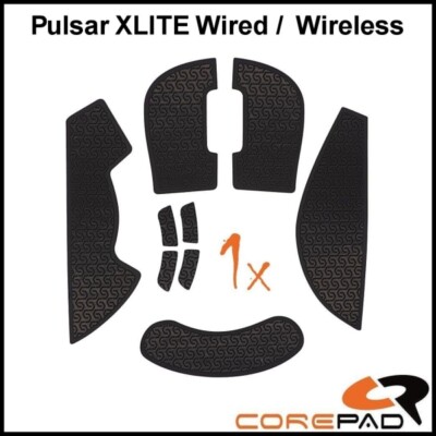 Corepad Soft Grips schwarz Pulsar XLITE & XLITE V2 Maus Grip Tapes Aufkleber