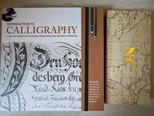 (2) Spice Box & NC Feather Pen Ink Quill Calligraphy Box Sets