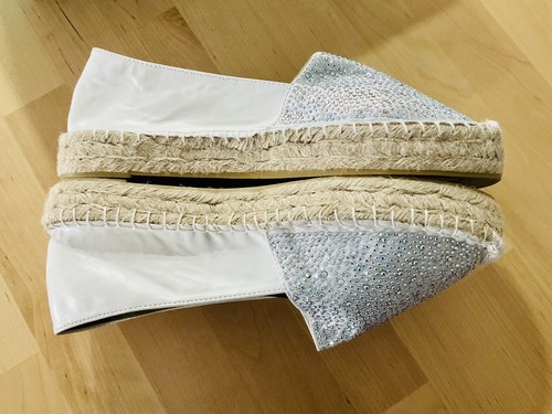 NWB-WOMENS SHOES SAVI RESORT WEAR SALMA ESPADRILLE HANDMADE SZ.8 COLOR WHITE. - Picture 4 of 12