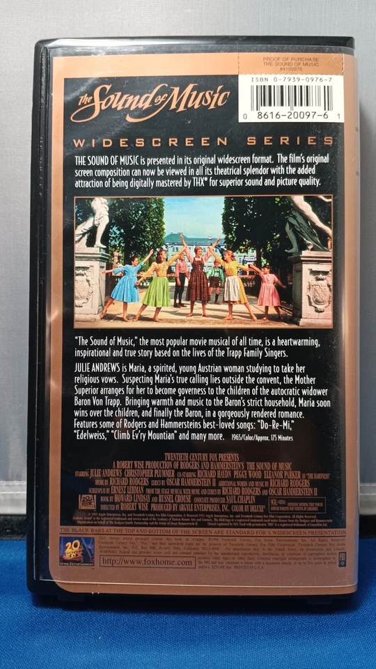 THE SOUND OF MUSIC VHS Digitally Mastered THX Widescreen Edition - Image 2 of 3