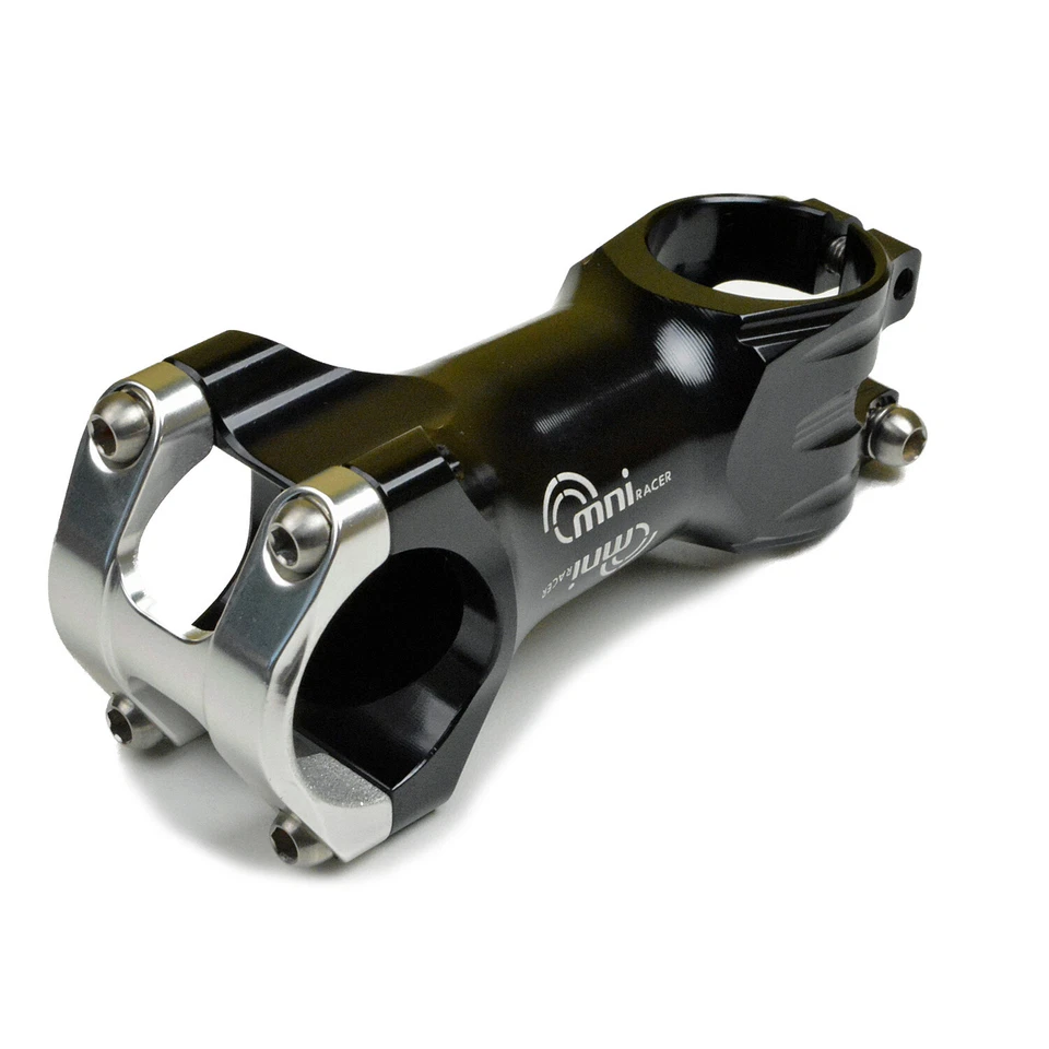 OMNI Racer WORLDS LIGHTEST RACE-Lite Handlebar Stem & Ti Bolts 31.8x110mm BLACK - Image 2 of 4