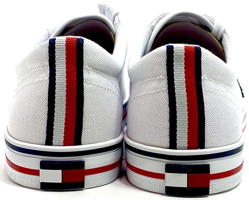 Tommy Hilfiger Zapatillas blancas bordadas para mujer talla 9 - Imagen 7 de 7