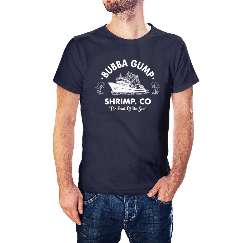 Bubba Gump Shrimp Inspired by Forrest Gump Printed T-Shirt - Image 4 of 4
