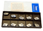 10 Pcs. Iscar Gfn 6, Ic354 Self-Grip Carbide Turning,Parting & Grooving Inserts