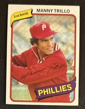 1980 Topps Manny Trillo Baseball Card #90 Phillies 2B VG O/C
