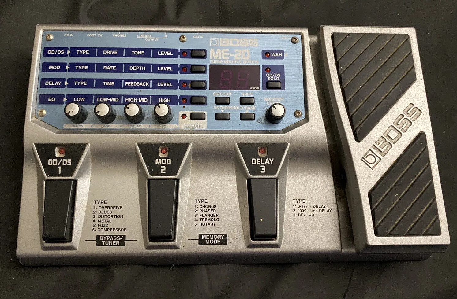 BOSS ME20 Guitar Multiple Effects Pedal eBay
