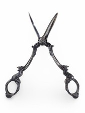 Antique 7  Victorian Ornate Grape Cutting Shears Scissors 88 Grams