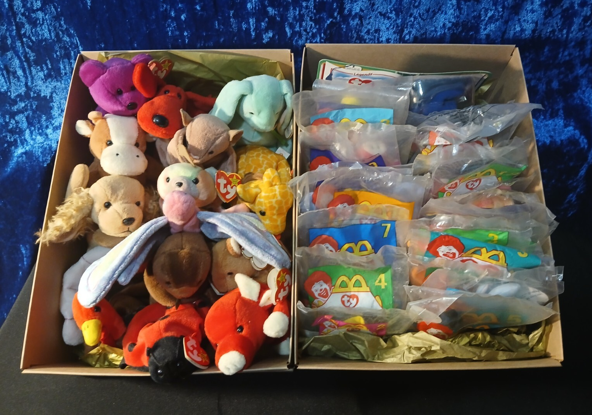 🐞 Lot Of 40 VINTAGE McDonald's Teenie Beanie Babies/Other
