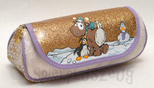 NICI 44138 Winter Glamour Plüsch Mäppchen Gold Stiftemäppchen Rentier Pinguin