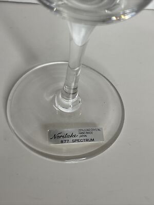 食器 ******reserved****** Vintage Set/2 NORITAKE Crystal Wine Glasses 7