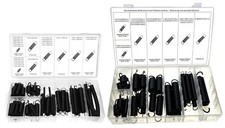 Großes und kleines Zugfedern Sortiment Spiral-Federn Stahlfeder Federn, 85-tlg.