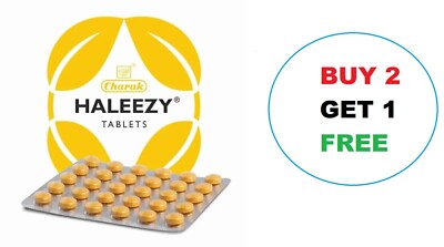 Charak Pharma Haleezy Tablets 30 Tablets Free Shipping BUY 2 GET 1 FREE
