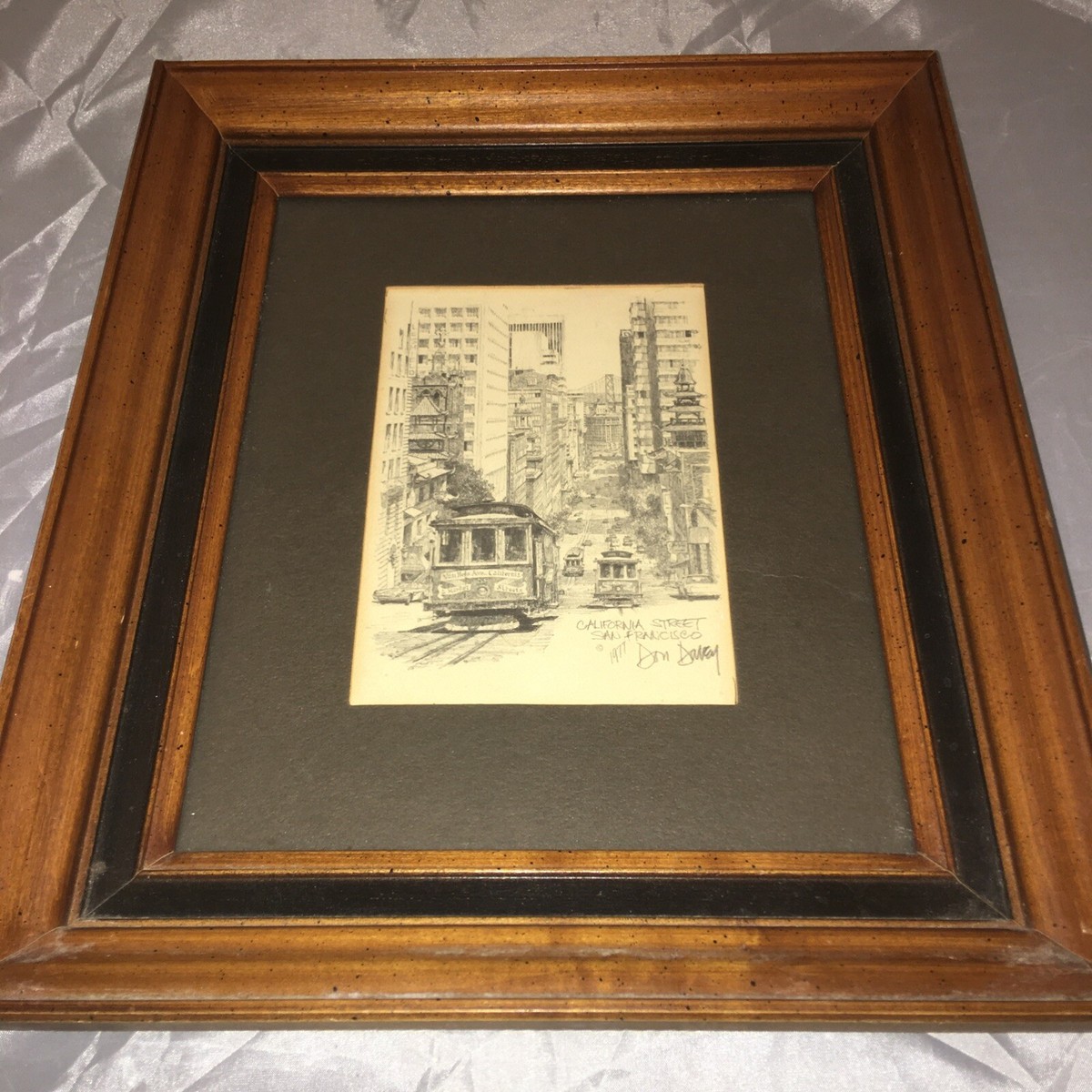 Don Davey 「California St San Francisco」 Don Davey Signed Art Print California Street San Francisco 5