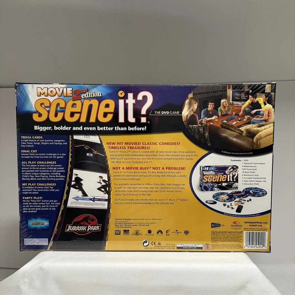 Movie Scene it? 2nd Edition Board Game DVD 2007 Complete Trivia The DVD Game - Image 2 of 4