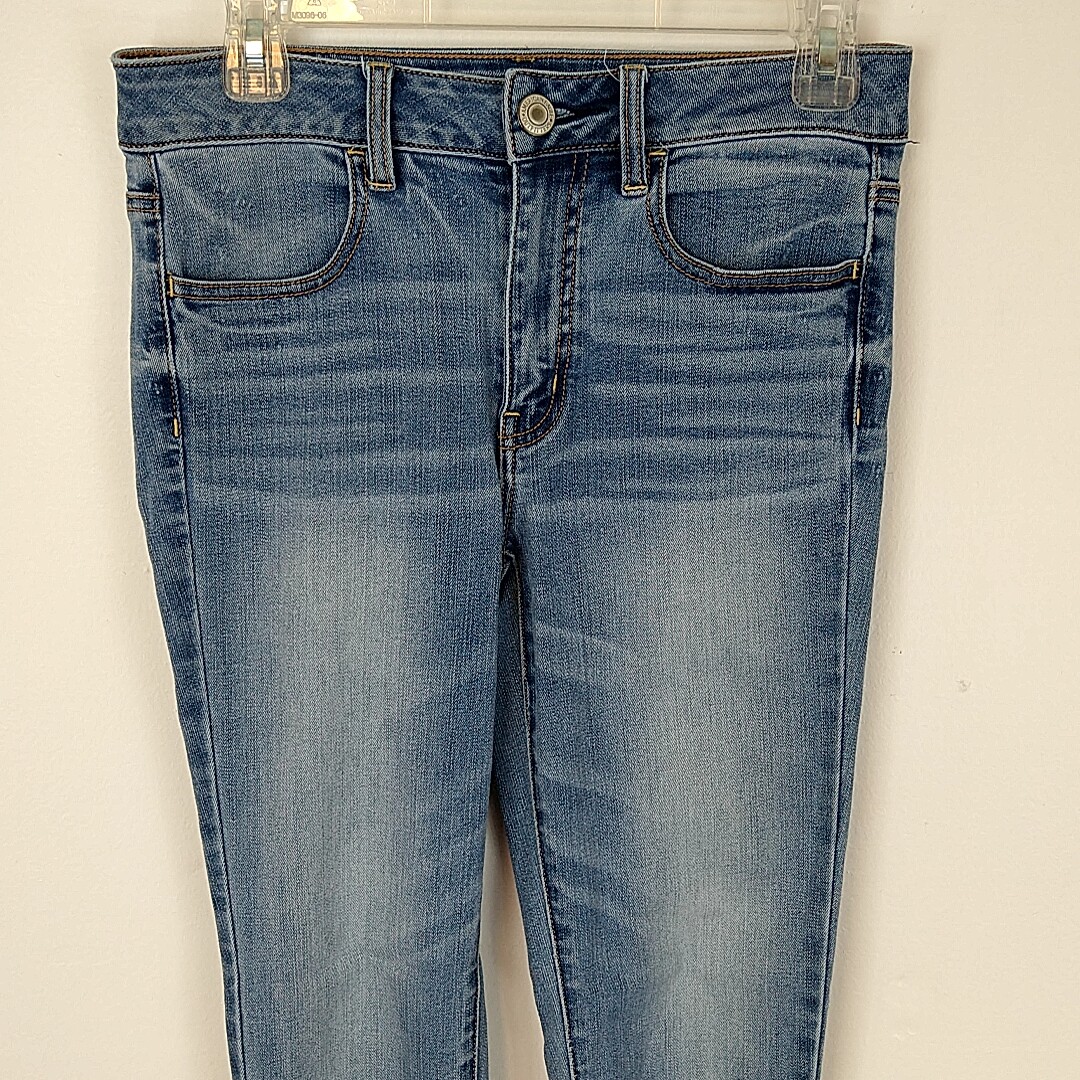 Eagleデニムsize2 American Eagle Outfitters Womens sz 2 Jeans Blue Denim Light
