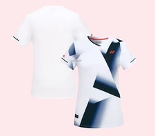 YONEX 25S/S Women's Badminton T-Shirts Sports Training Top White NWT 251TS002F