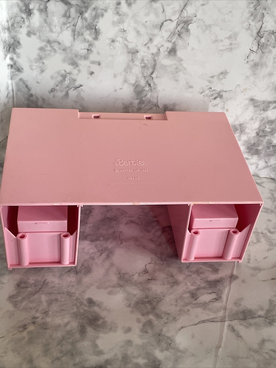 Table De Nuit Coiffeuse Barbie Vanity – Mattel 1987, Vintage
