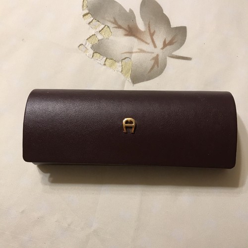 Vintage Etienne Aigner Burgundy Hard Eyeglass Case eBay