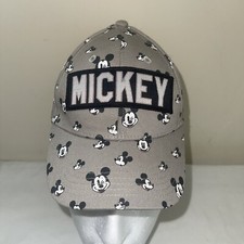 Disney Junior Mickey Mouse Grey Youth Adjustable Baseball Ball Cap Hat
