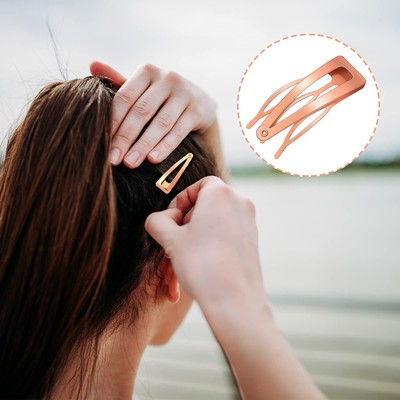 32 Pcs Snap Hair Clips 3 Prong Double Grip Metal Hair  display picture 1