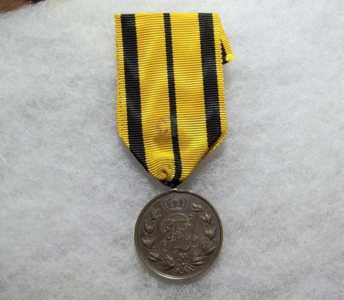 Deutschland SACHSEN Königreich-Friedrich-August-Medaille, Bronze Original 1905-1918 Ausgabe